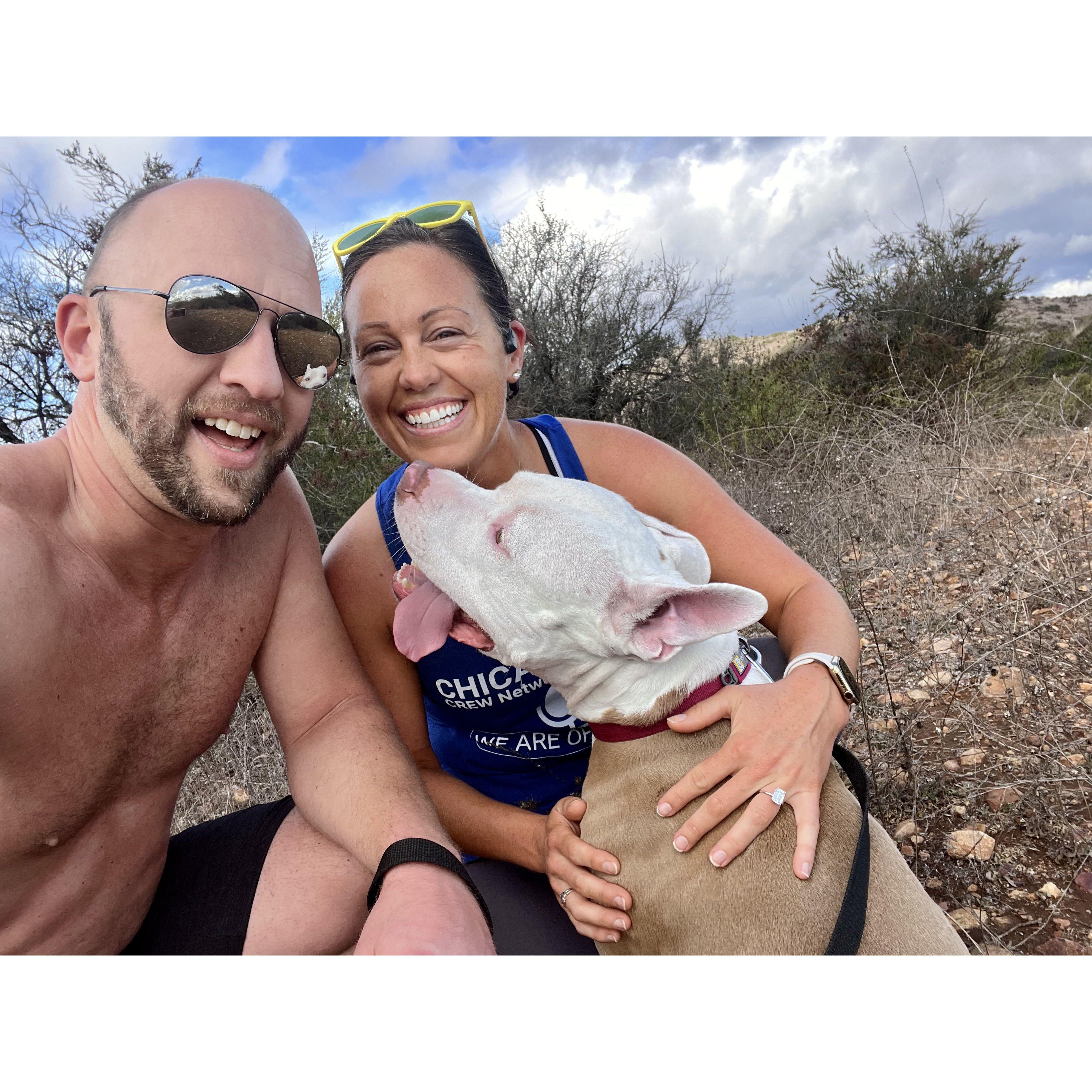 our first run together as an engaged family