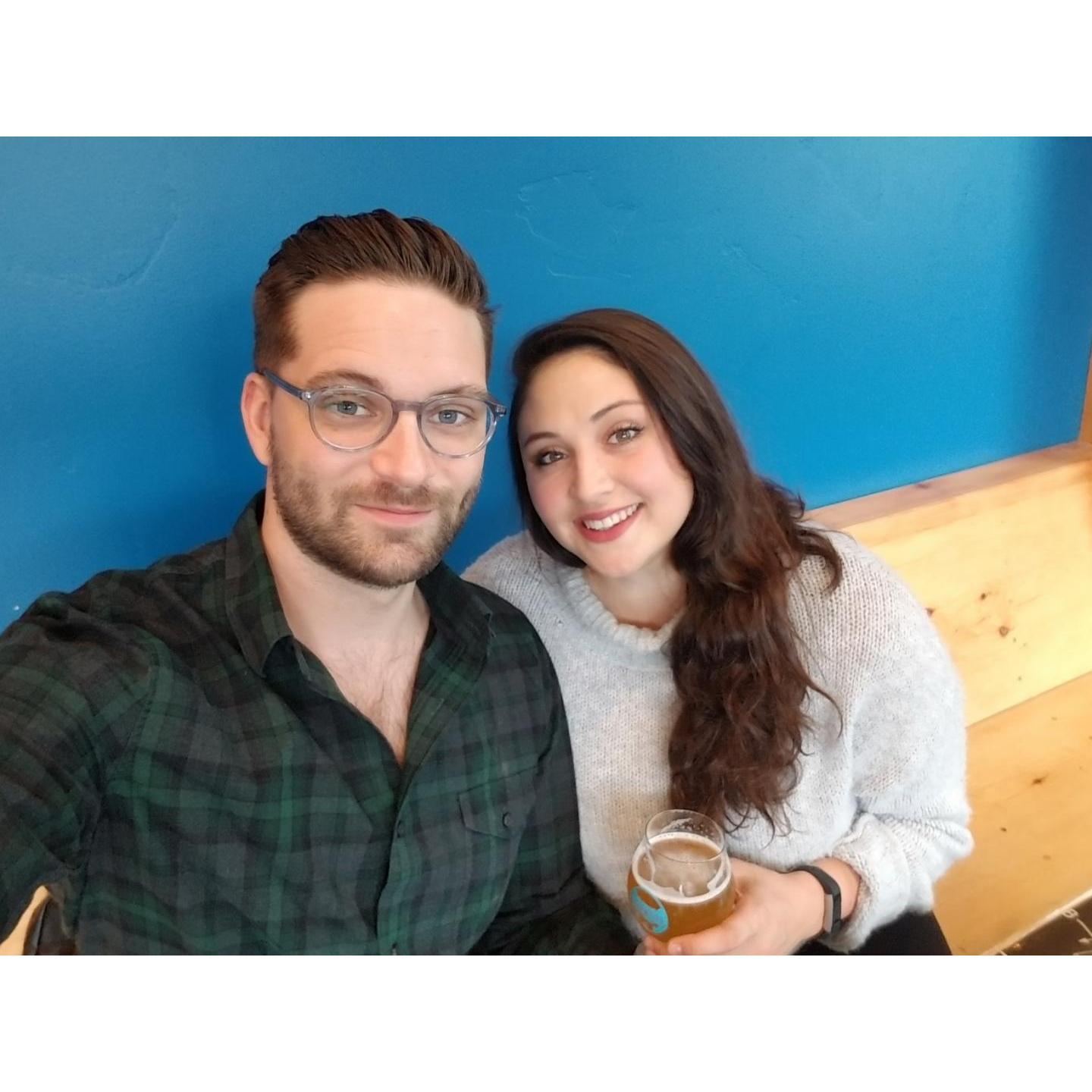 One of our favorite things to do together - visit breweries!