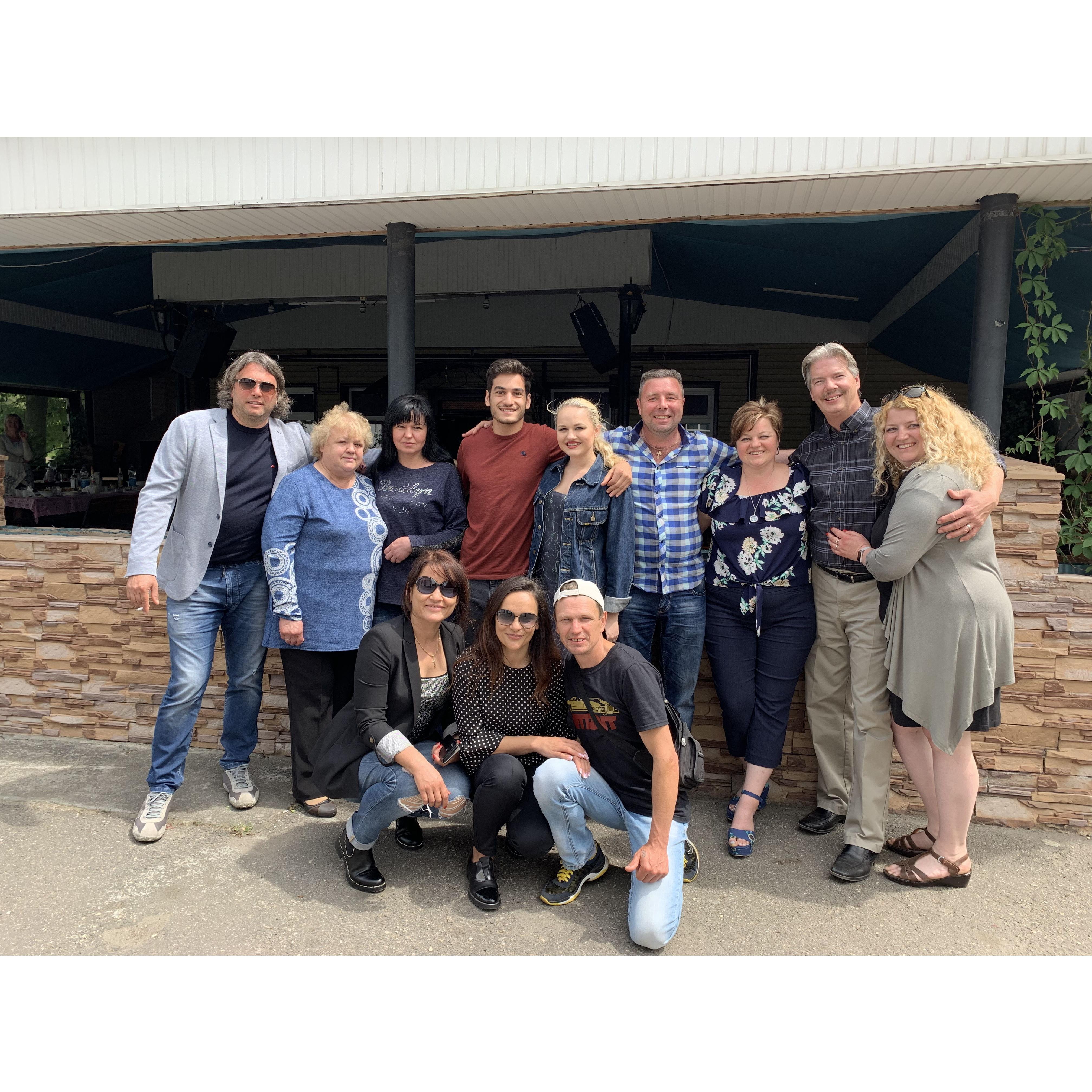 Griffin with my family in my hometown in Ukraine/ May 18th, 2019