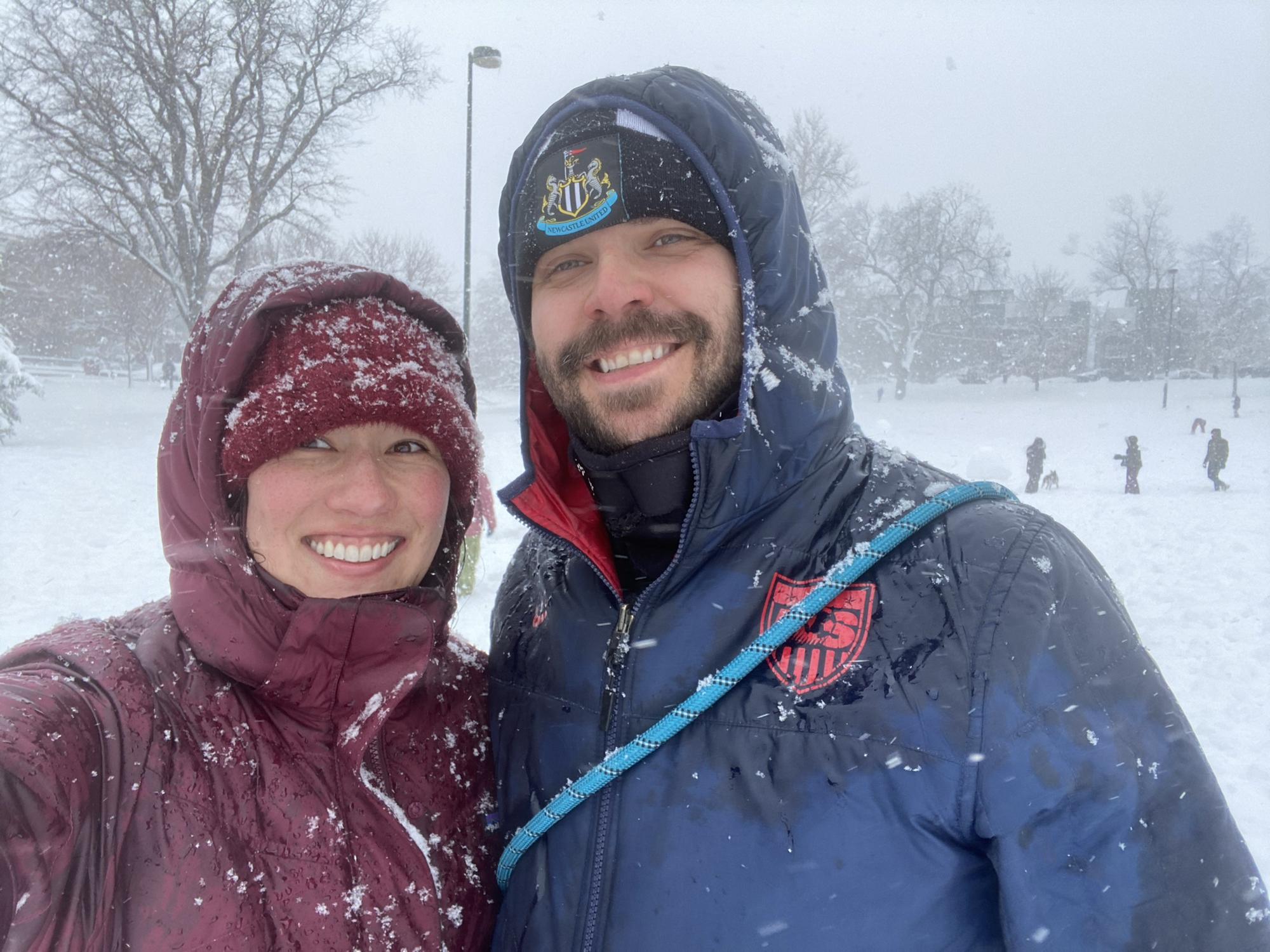 Super Snowy Day in March 2021 in Jefferson Park!