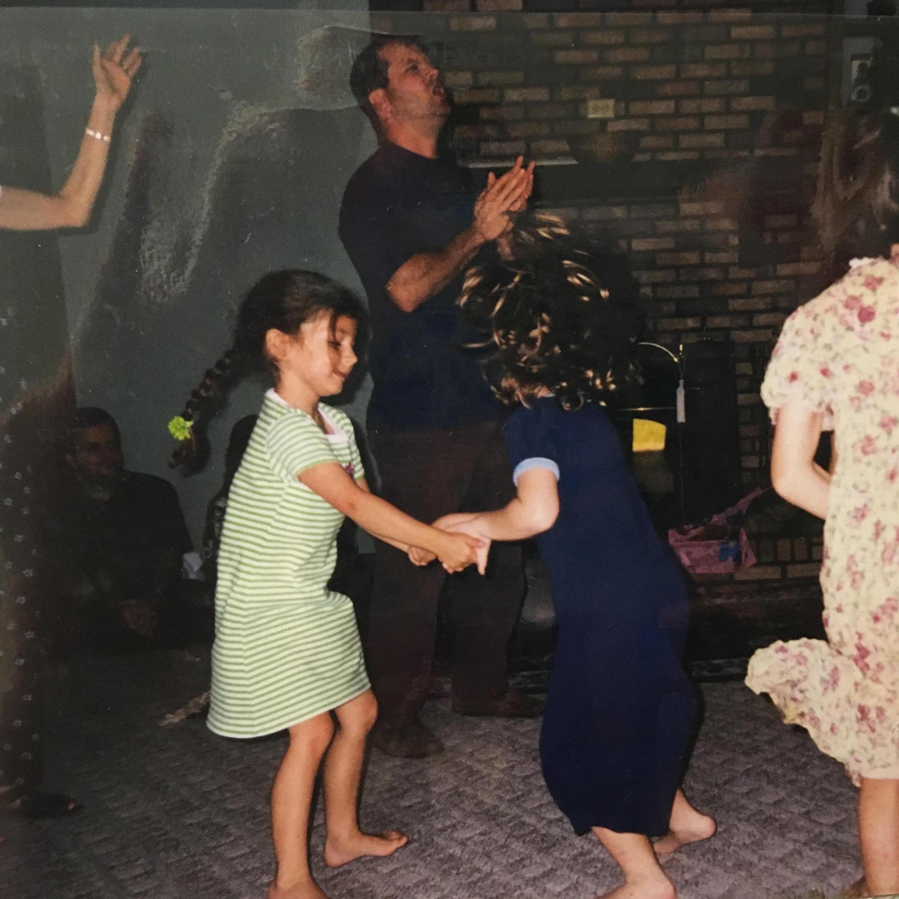 Justice dancing with her friends at their home church