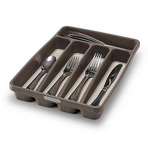 madesmart® 5-Compartment Mini Cutlery Tray in Grey