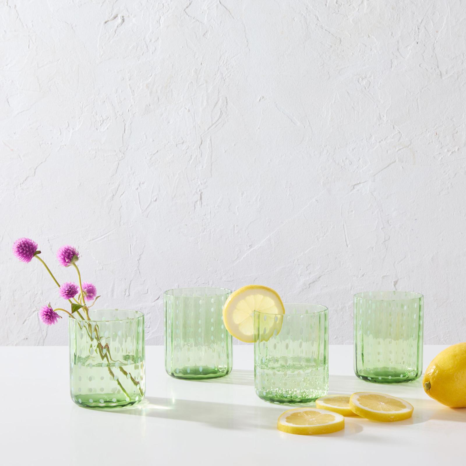 Dappled Clouds Double Old-Fashioned Glass - Thumbnail 3