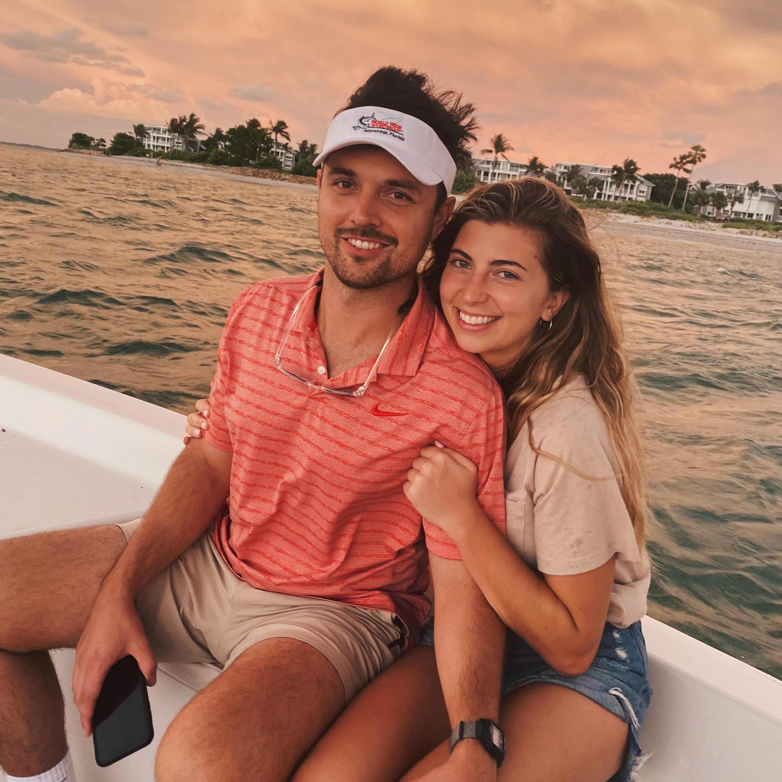 On the boat in Captiva.