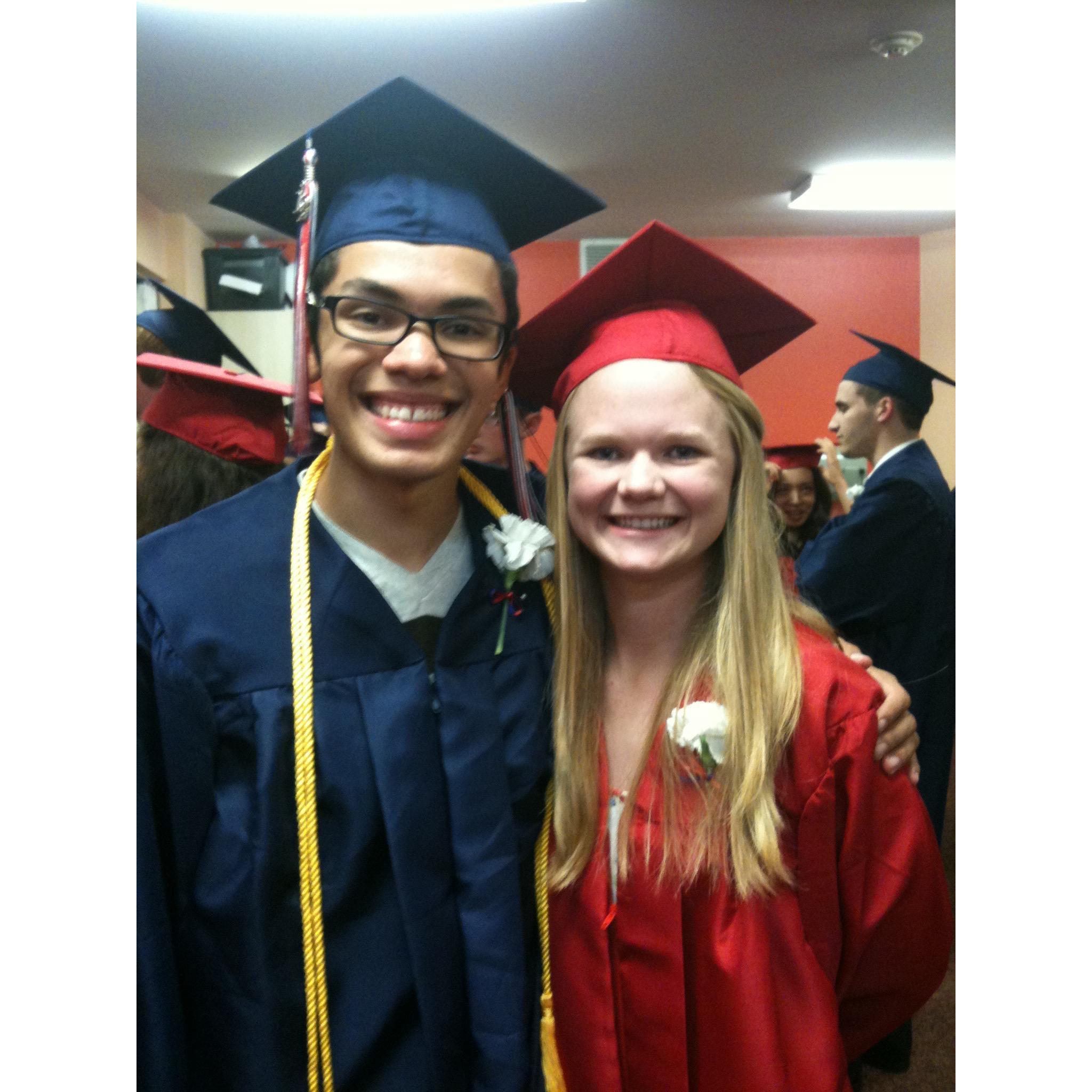 First photo together! Graduation from Juanita High School in 2012