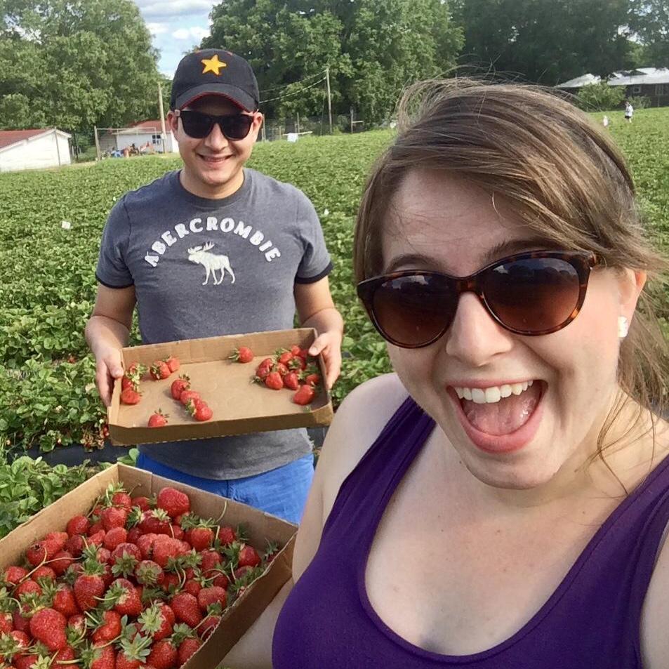 Strawberries are Alex's fave.