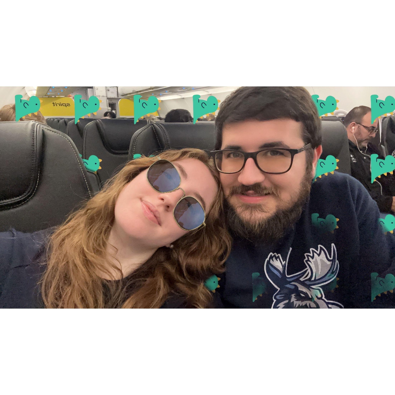 Our first flight together!