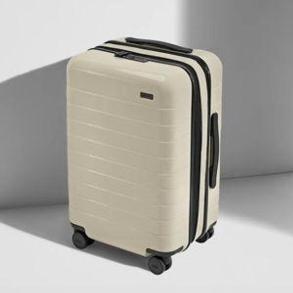 The Carry-On Flex Away Suitcase in Salt White