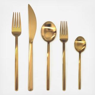 Due Ice Oro 5-Piece Flatware Set, Service for 1