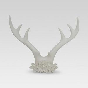 Antler Décor 14"x12" - White - Threshold™