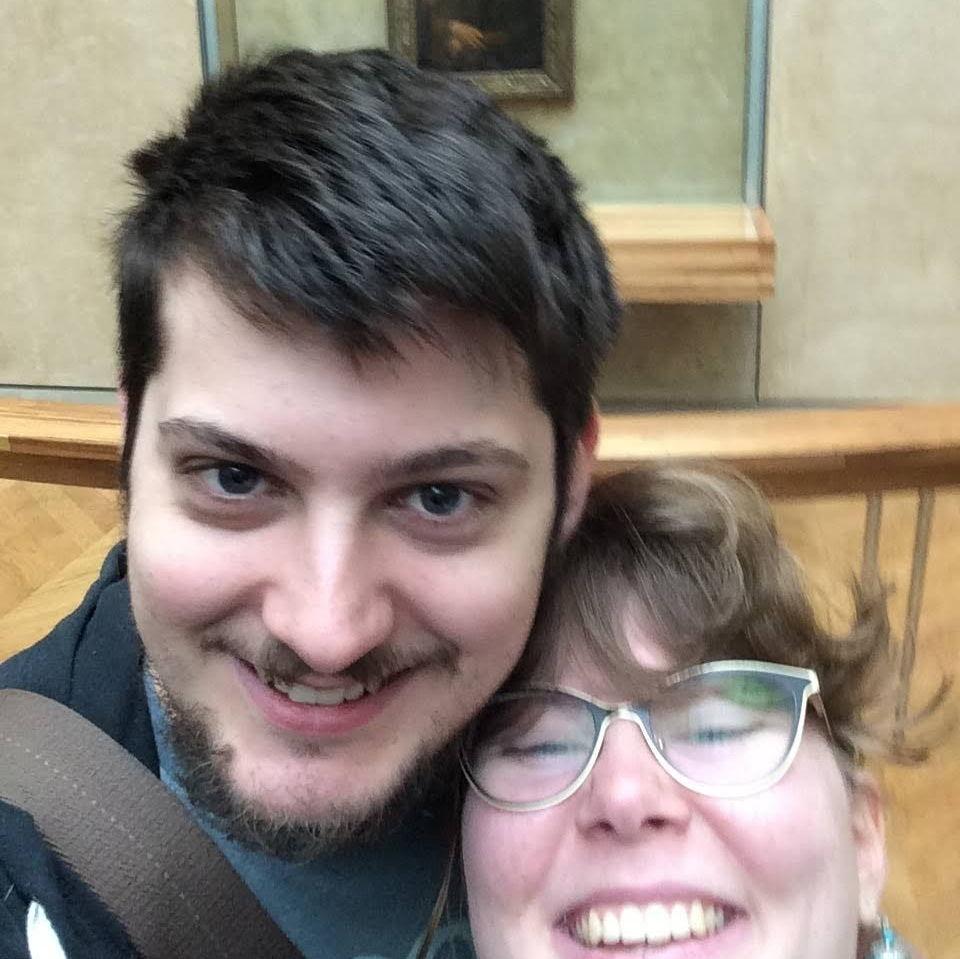 Feat. Mona Lisa just out of frame.