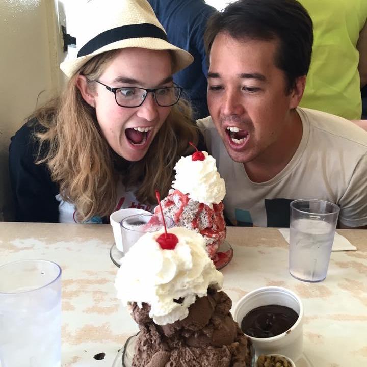 Cameron and Sarah have many passions, including ice cream and cats. Here, they focus on the former in Cameron's hometown at Superior Dairy.