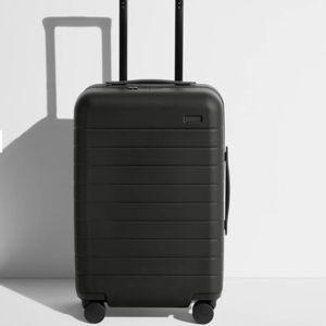 Hard Shell Carry-On Suitcase: Jet Black | Away (Monnogrammed)