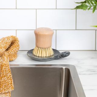 Hand-Carved Marble Dish with Handle