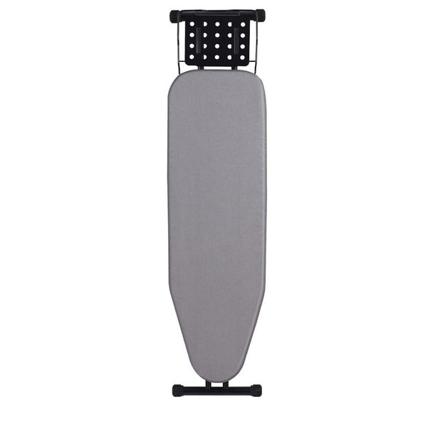 Deluxe Ironing Board with Heat Resistant Cover and Thicken Felt Pad, Heavy Sturdy Legs,Full Size Hanger Iron Board,Foldable (L-Grey)