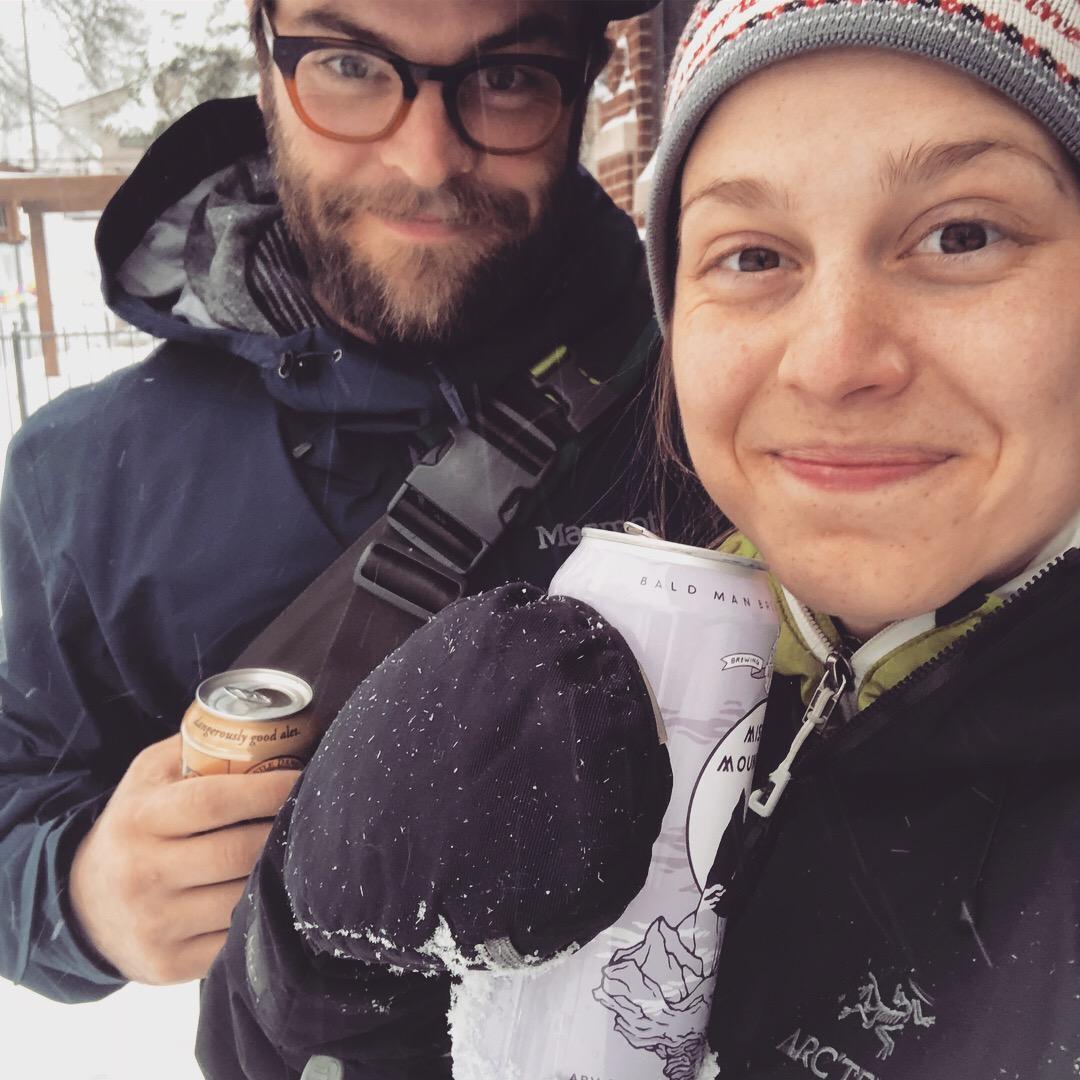 #TBT to the 20 inches of snow we got last April in Minnesota. We turned it into a celebration of our last big snowstorm before moving to the desert.