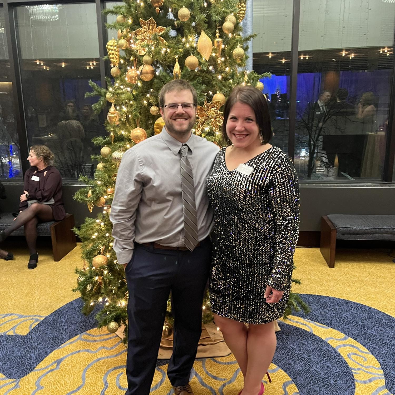 Chris joined Nicole at her company party (this was the sign to many that he might be in her life for the long haul)