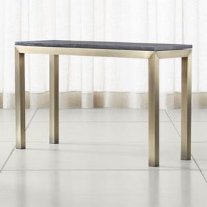 Parsons Black Marble Top/ Brass Base 48x16 Console