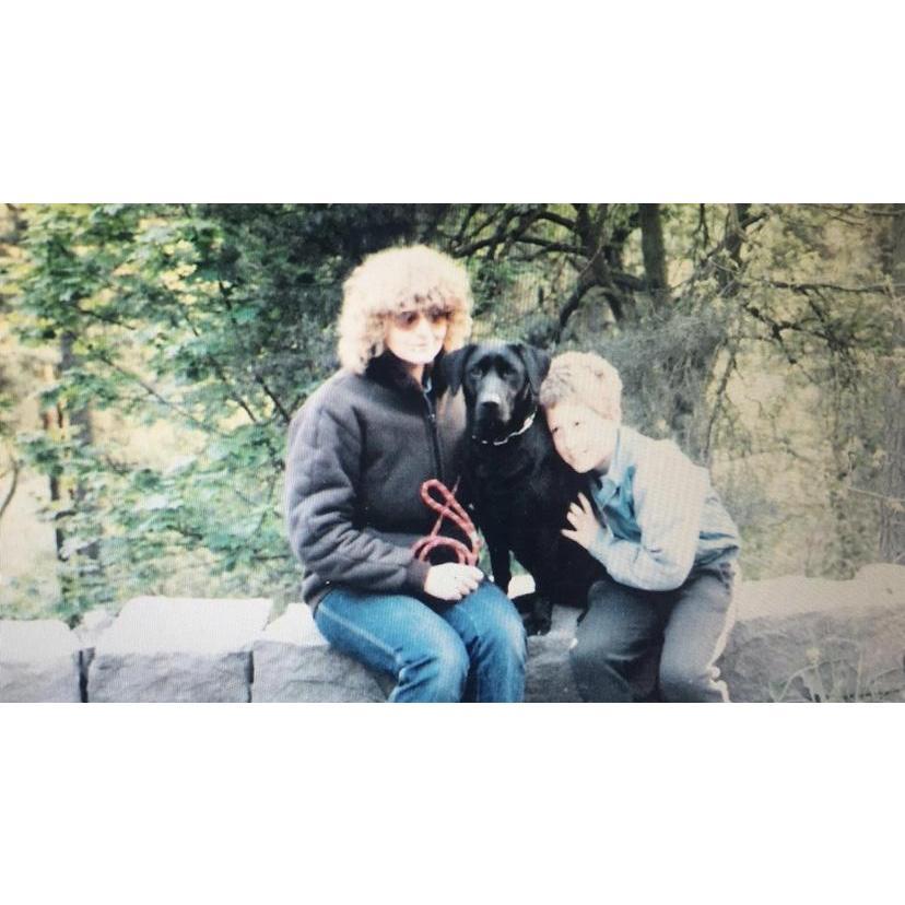 Sam, his mum and Tufty!
