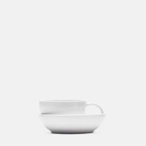 Porcelain Espresso Cup and Saucer by Aldo Bakker