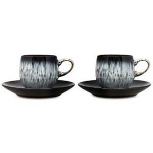 Denby - Halo 4-Pc. Espresso Cup and Saucer Set