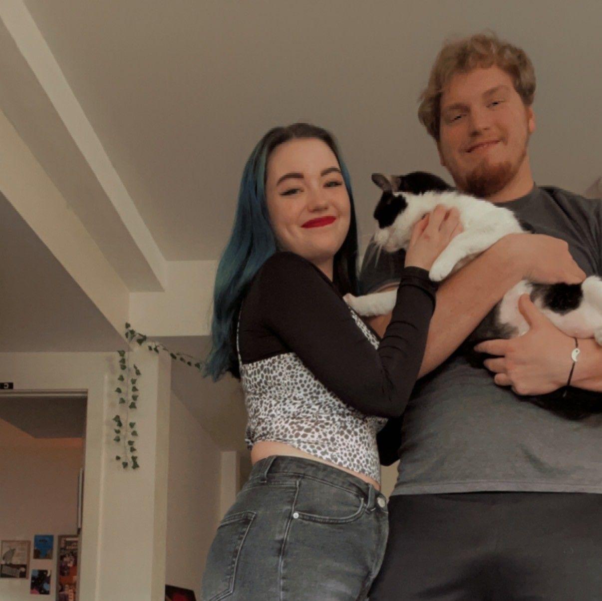 We took this before a date we went on in 2023. Panda was not happy to be included