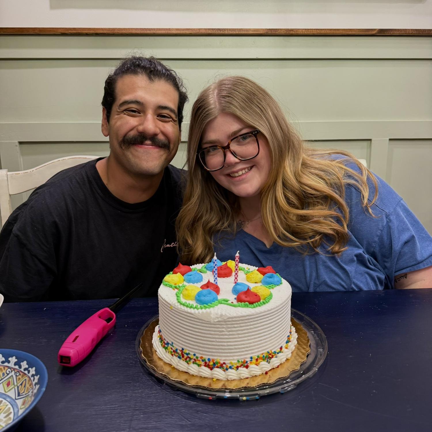Celebrating birthday together 🤍