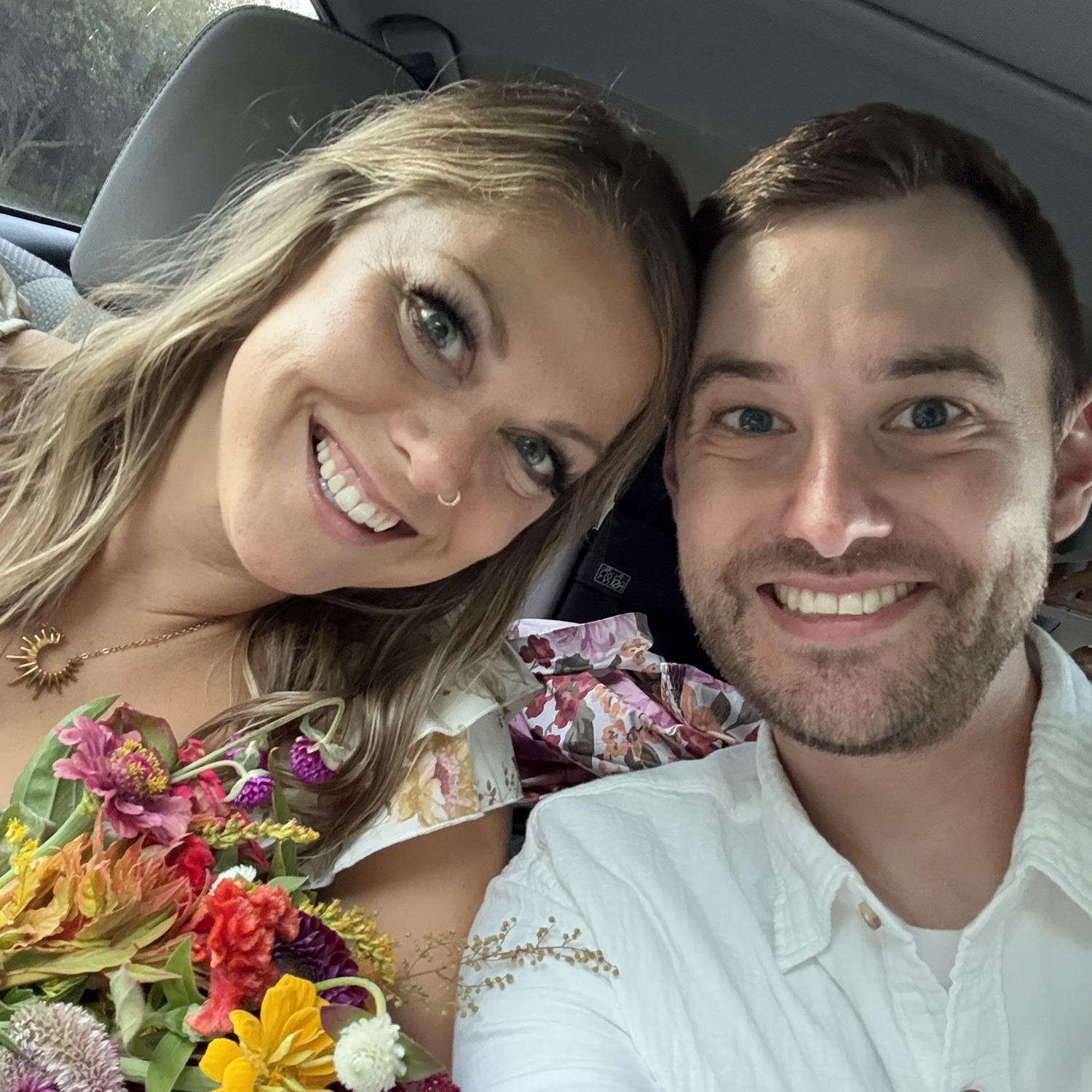 Right after we took our engagement photos!