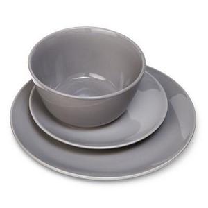 Coupe 12pc Dinnerware Set Gray - Room Essentials™