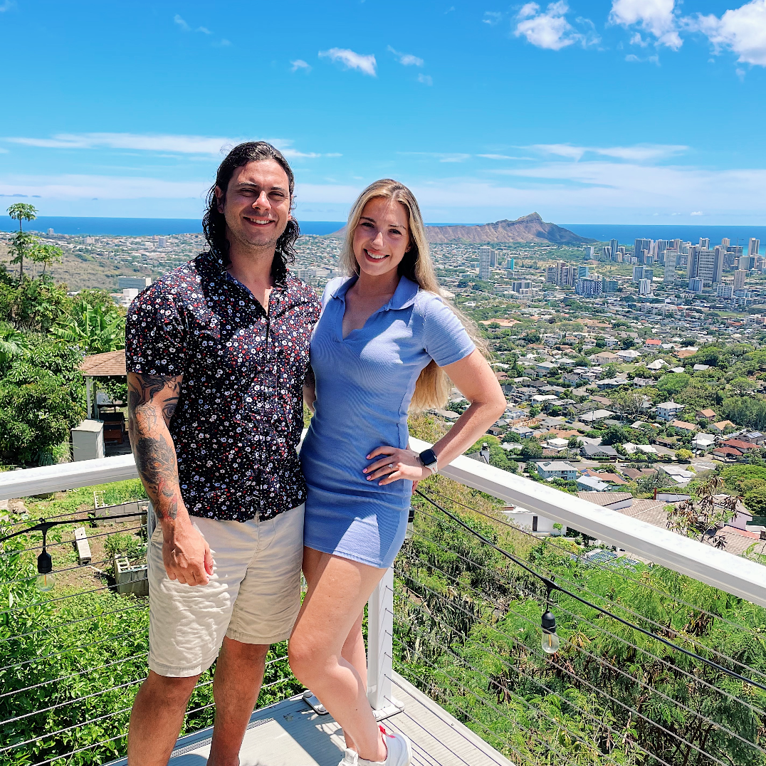 August 2021- They had the absolute BEST time exploring Hawaii with friends and celebrating their new engagement!