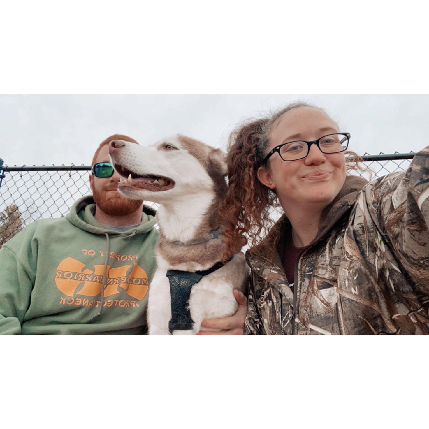 Family time at the dog park!