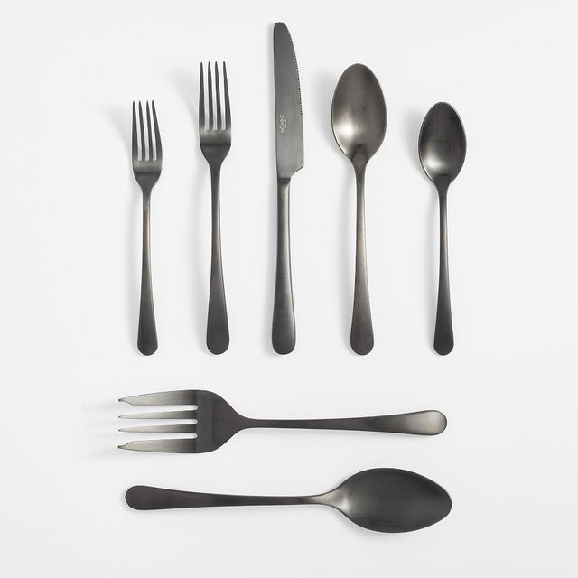 Mason Flatware, 42-Piece Set - Gunmetal