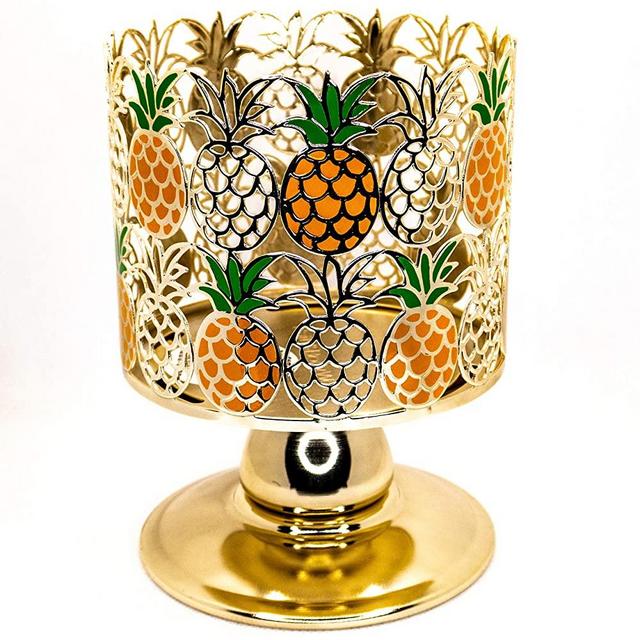 White Barn Candle Holder Compatible with Bath & Body Works 3-Wick Candles - 2021 - Select Your Favorite! (Candle NOT Included) (Pineapple Pedestal)