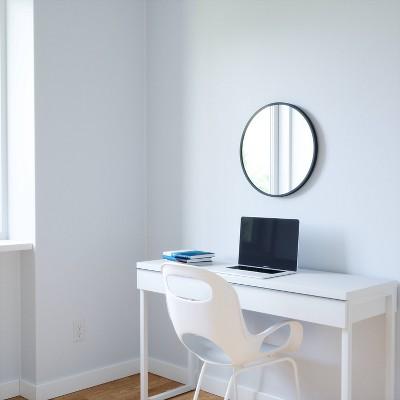 18" Hub Decorative Wall Mirror, Black