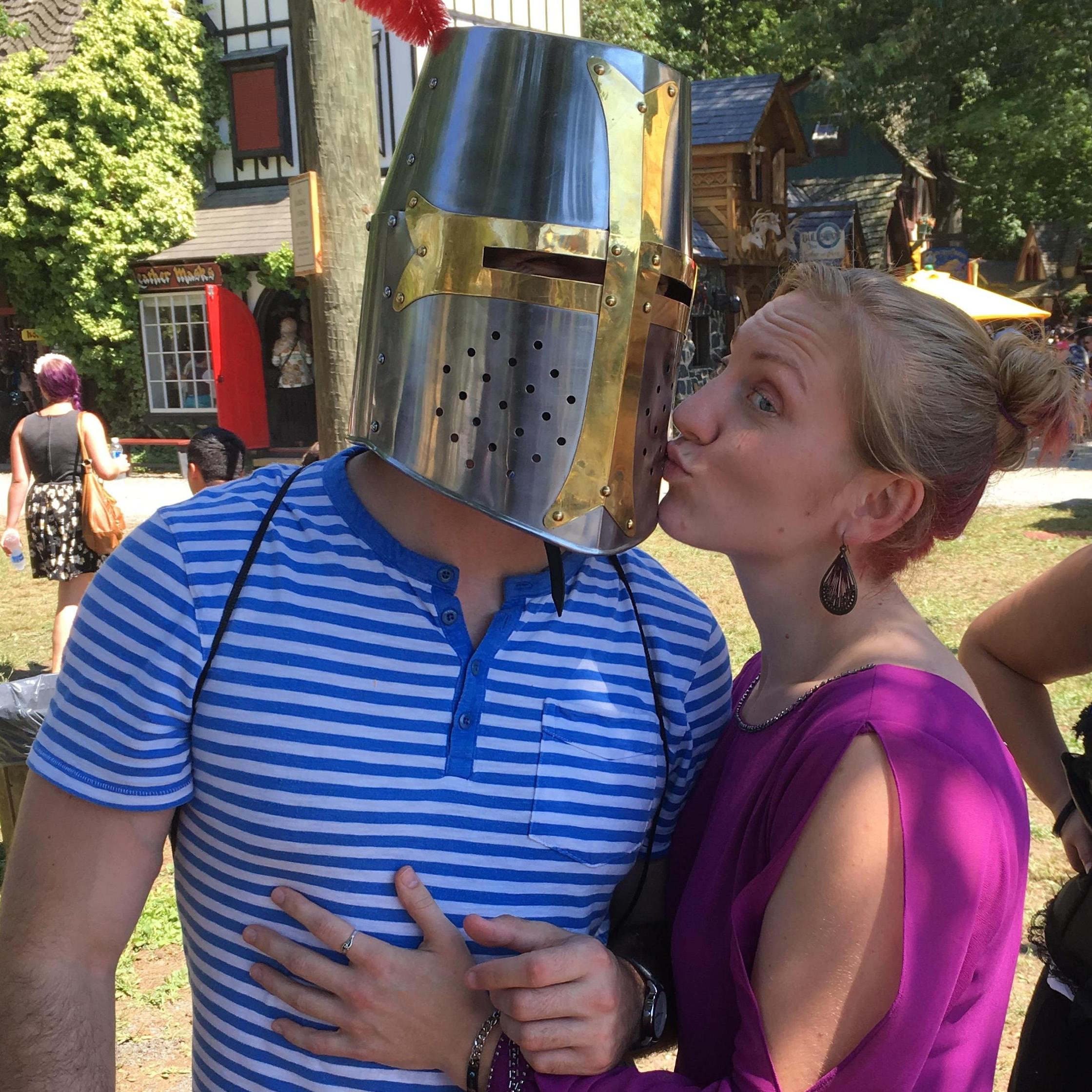 My knight in shining armor! (At the Renaissance Festival in August 2016!)