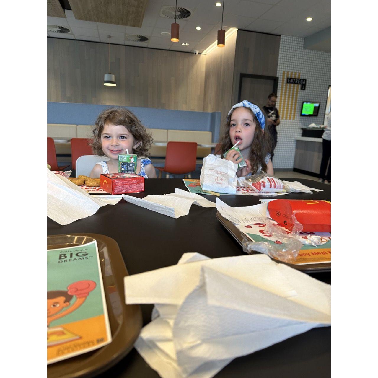 Corrupting Lily and Audrey with McDonalds in the Azores