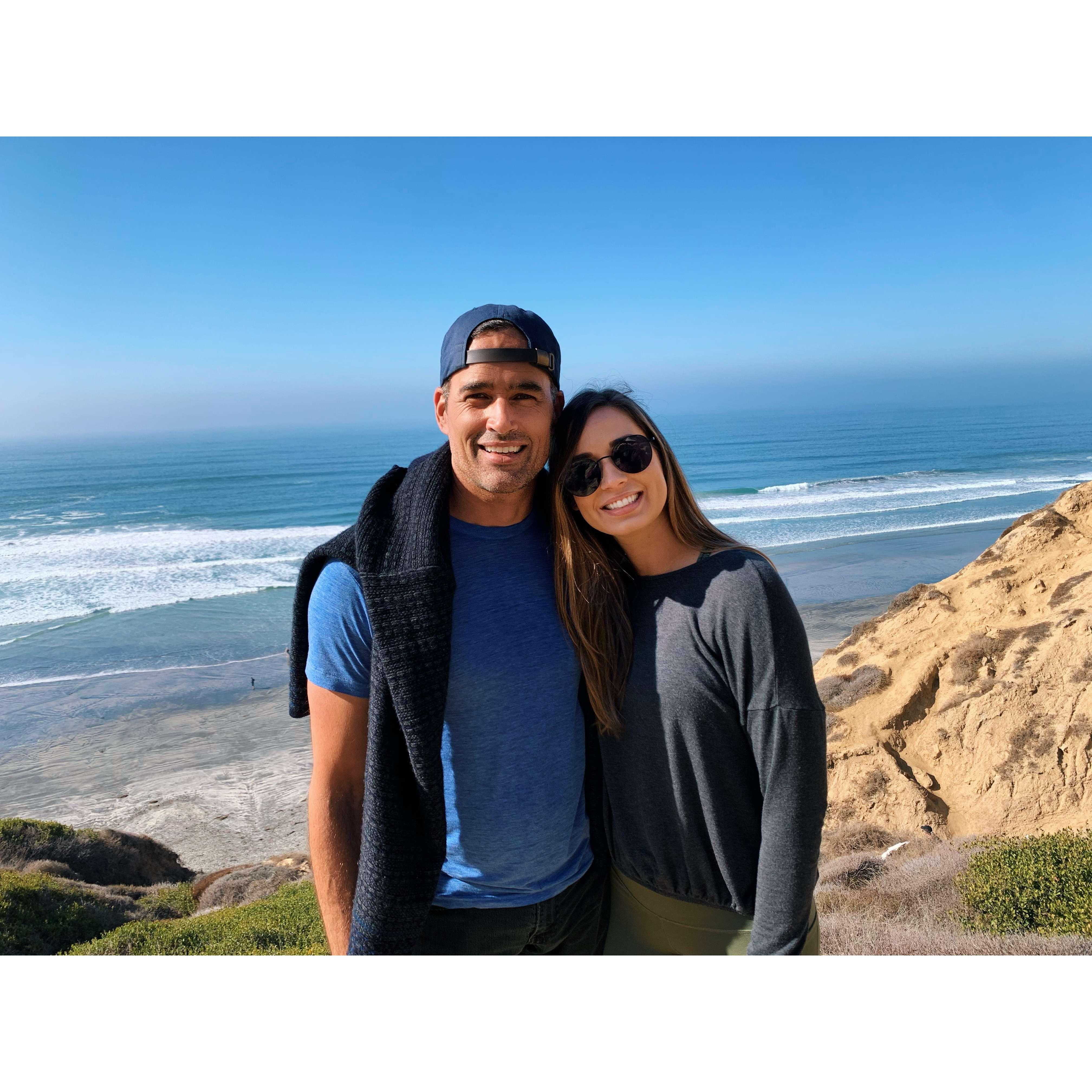 Our first photo together: Will invited Clarissa to hang out with close friends Anthony and Nicole Lombardo in San Diego, CA, for our second date.