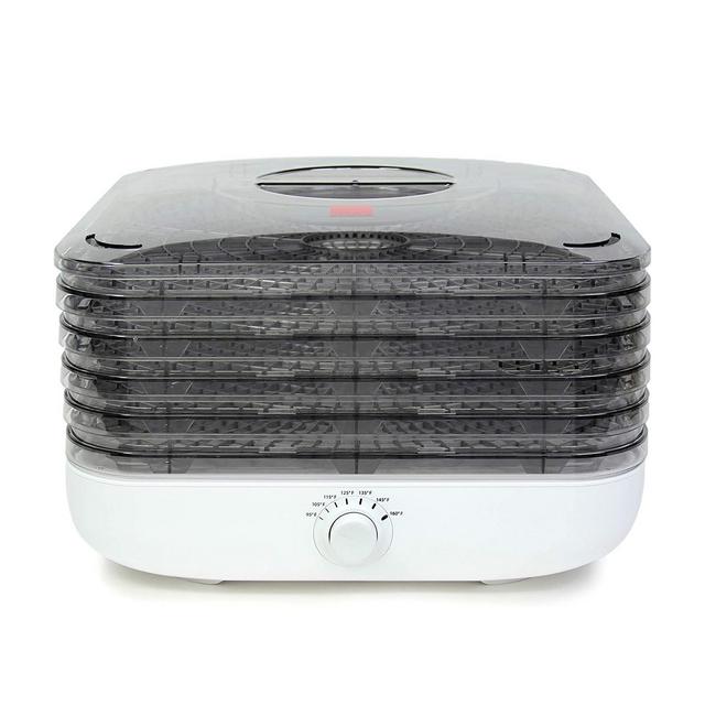Ronco Turbo EZ-Store 5-Tray Dehydrator with Convection Air Flow, Food Preserver Adjustable Temperature Control, Quiet Operation