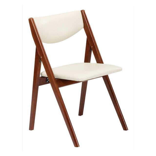 Set of 2 Comfort Folding Chair Cherry - Stakmore