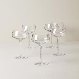 Tuscany Classics Angled Optic Coupe Glass, Set of 6