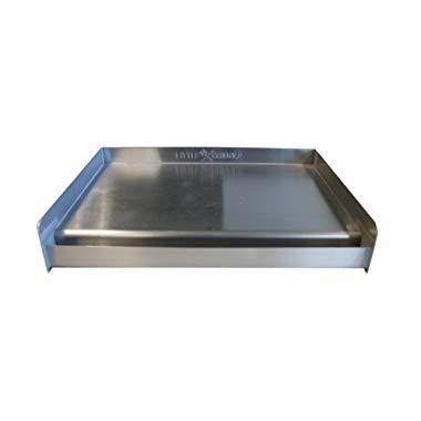 Little Griddle SQ180 100% Stainless Steel Universal Griddle with Even Heating Cross Bracing for Charcoal/Gas Grills, Camping, Tailgating, and Parties (18"x13"x3")