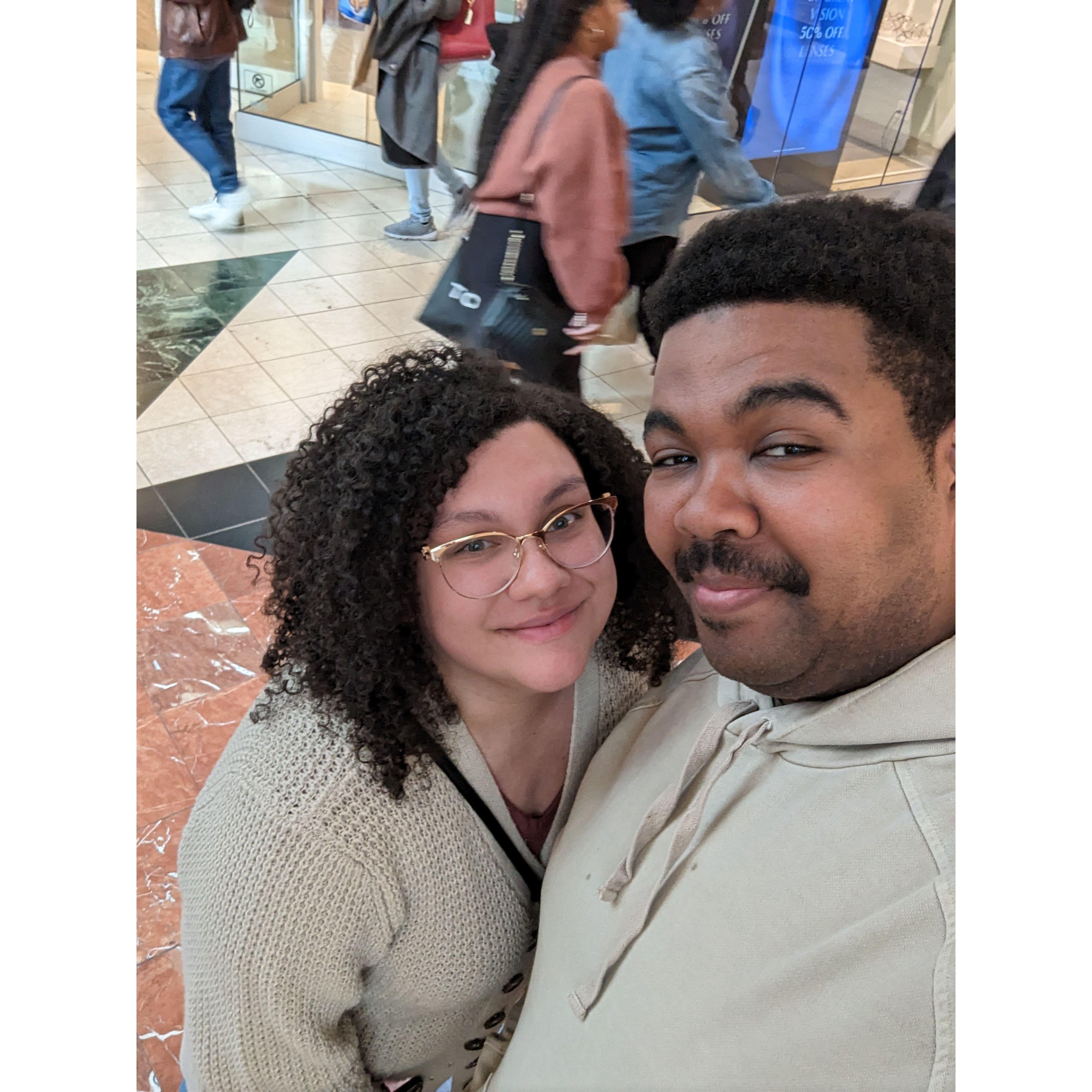 Our hang out session and we wore matching colors by accident.