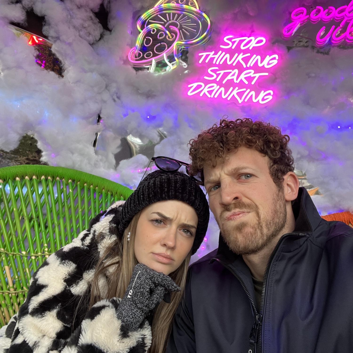 Enjoying the Downtown Container Park in Las Vegas, January, 2024.