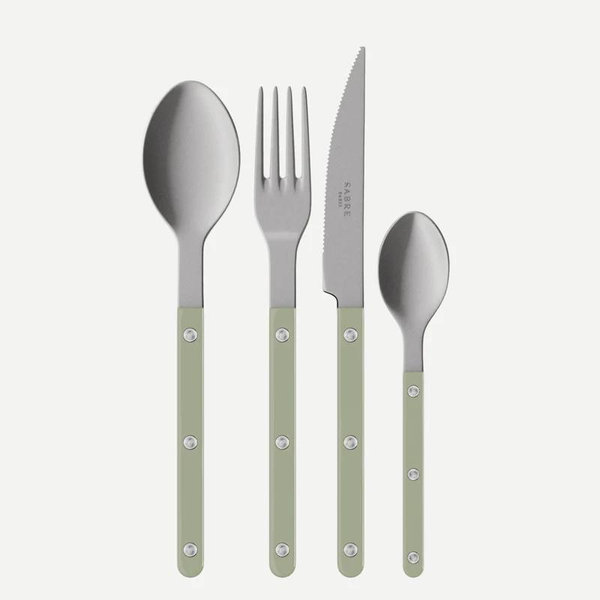 Bistrot Vintage Solid, Asparagus - 4 pieces cutlery set