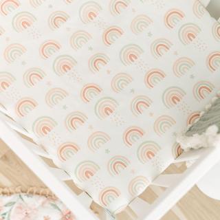 Parker Rainbow Fitted Crib Sheet