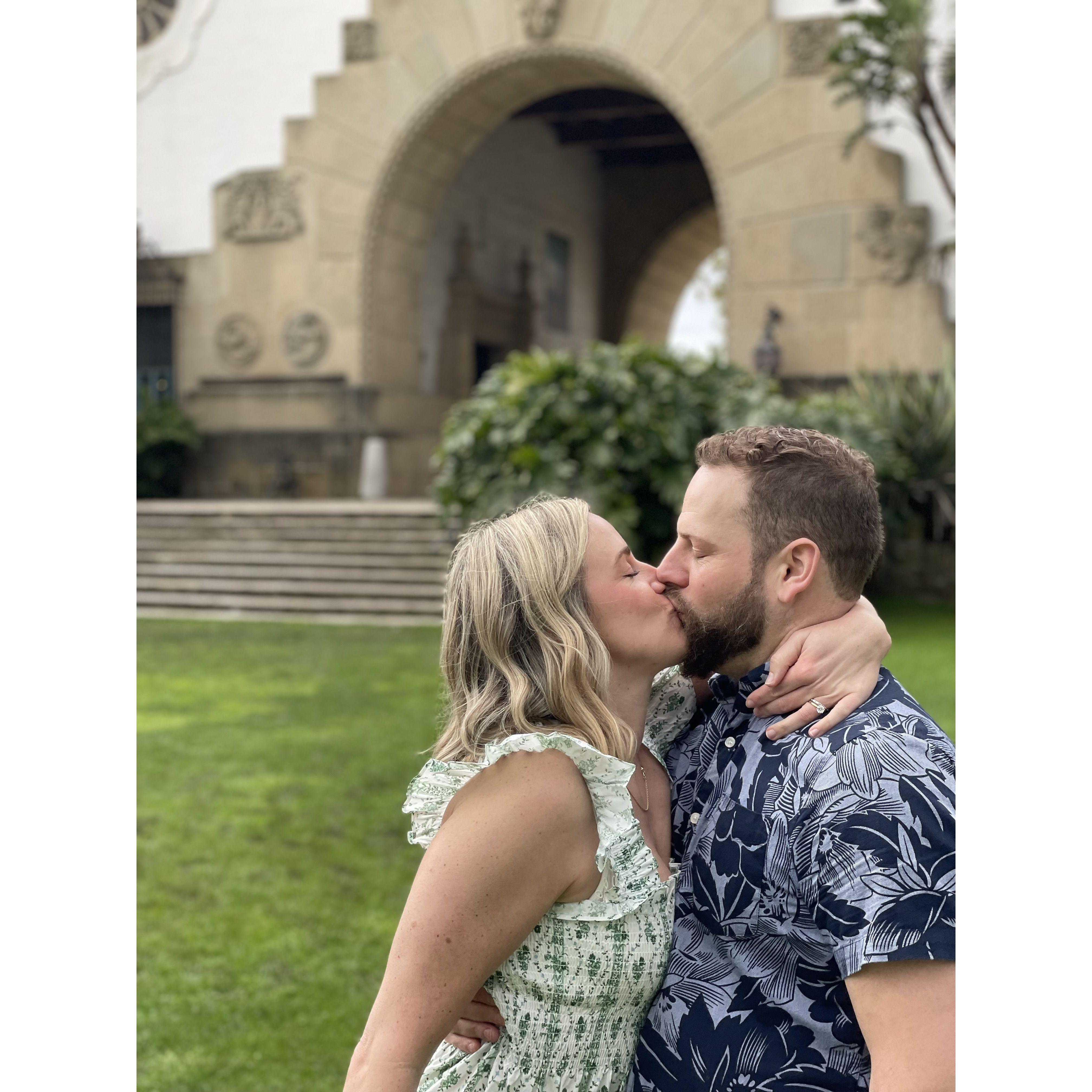 Another kiss as husband and wife