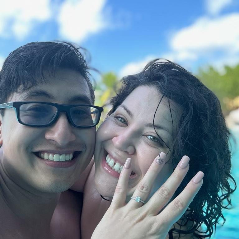 He proposed in Mexico!
