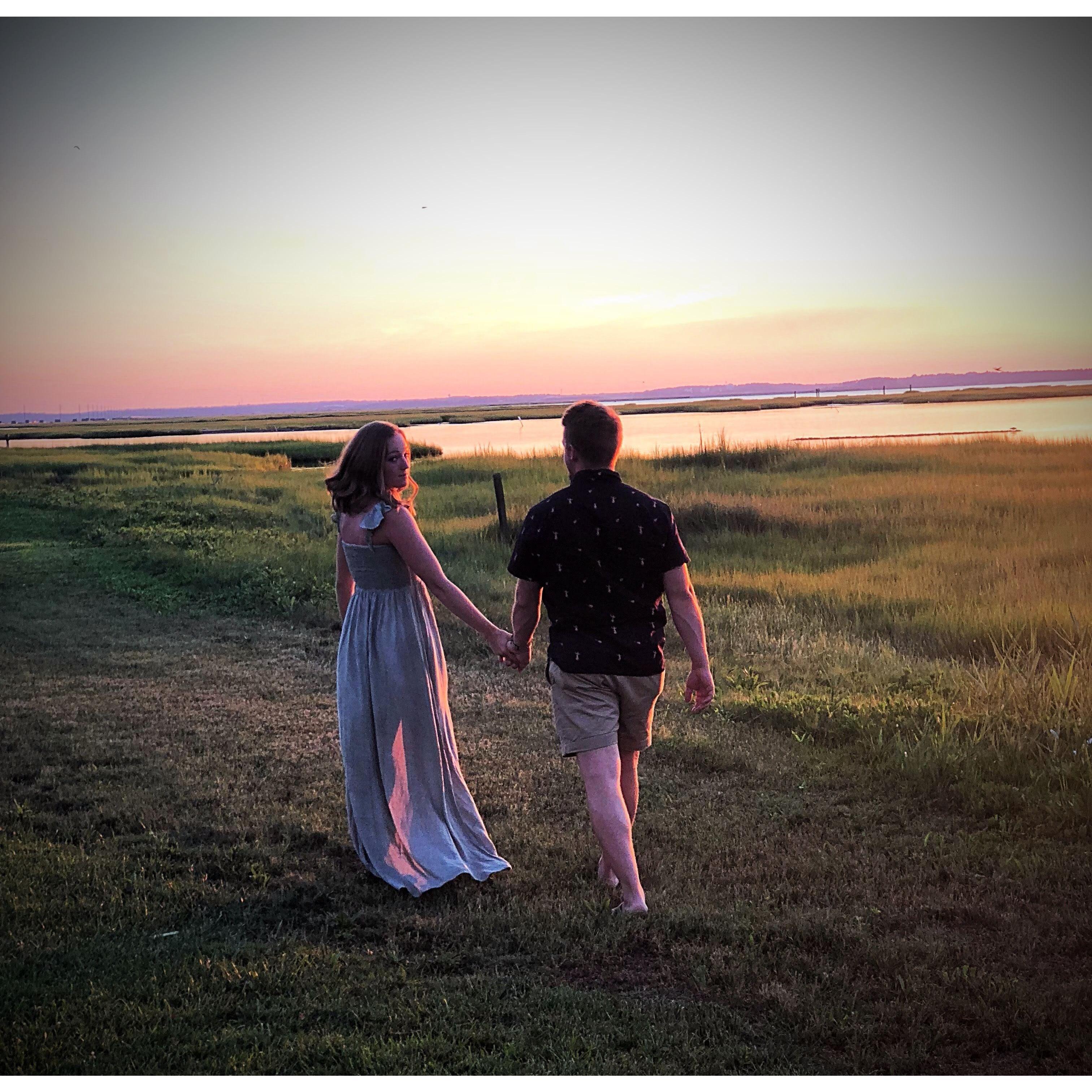 Engagement shoot in Chincoteague, VA