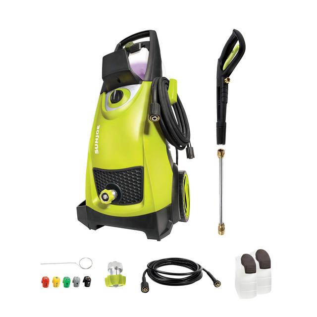 Sun Joe SPX3000 2030 Max PSI 1.76 GPM 14.5-Amp Electric High Pressure Washer, Cleans Cars/Fences/Patios, 15.6 x 13.5 x 33.9