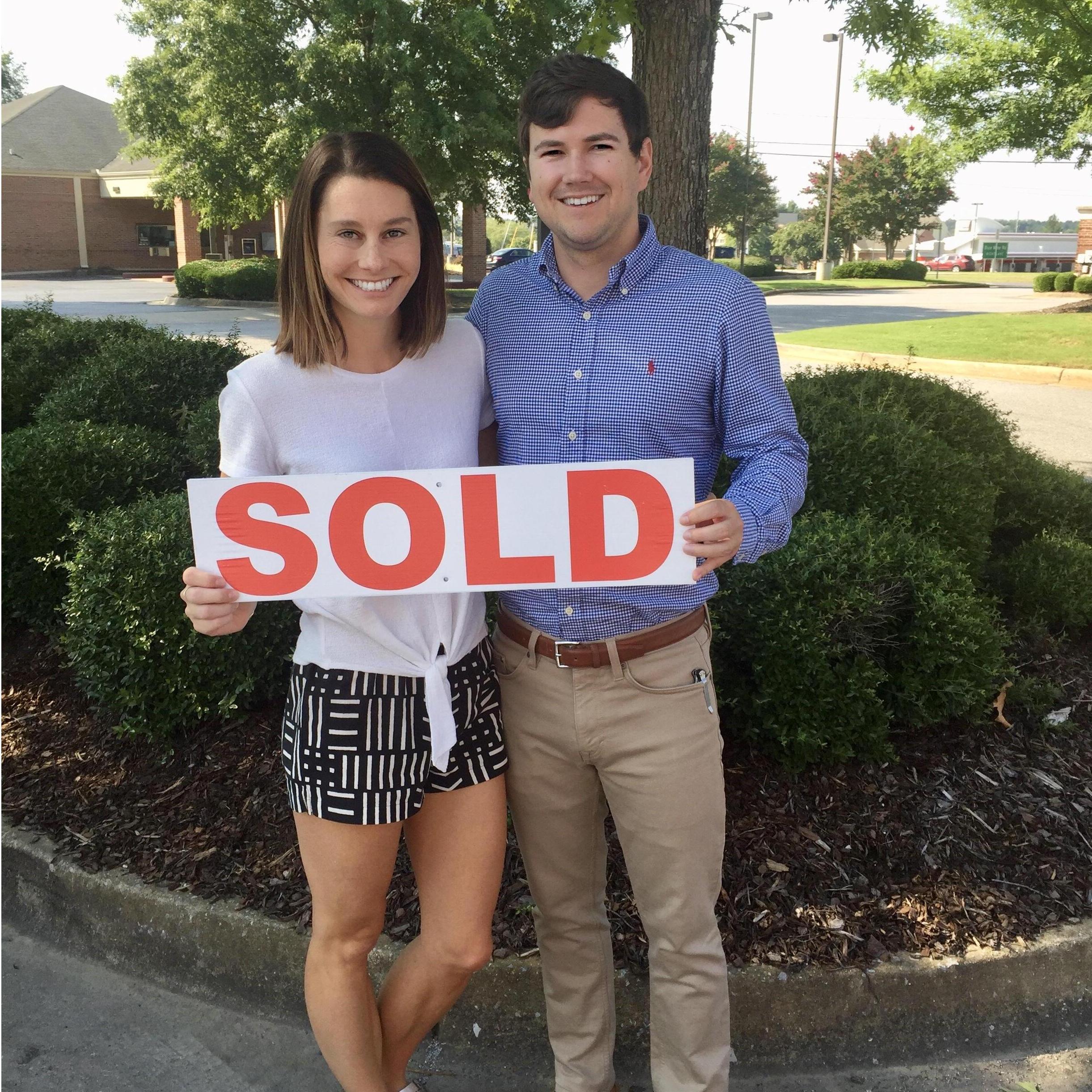 The day we closed on our house!